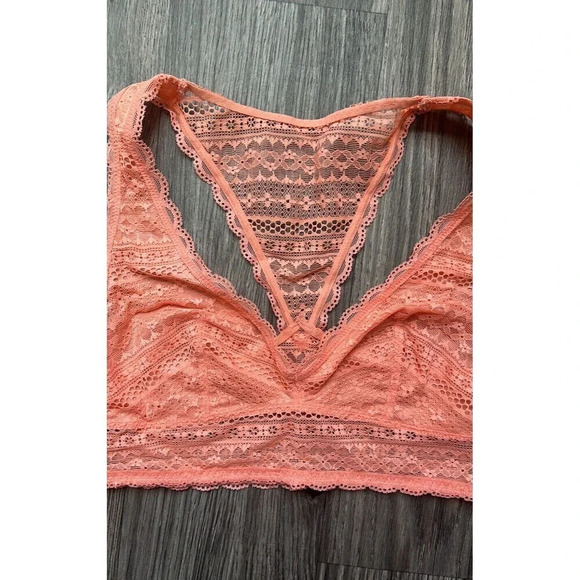 Victoria’s Secret Seamless Racerback Lace Bralette Orange Size Small - Picture 4 of 4
